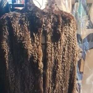 Luxurious Brown Faux Fur Vest